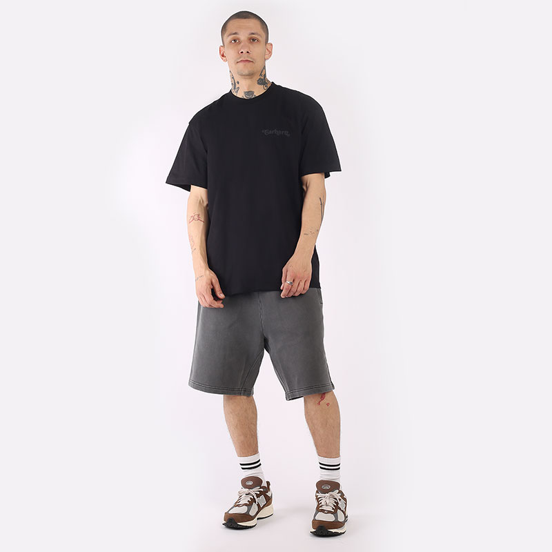 мужская черная футболка Carhartt WIP S/S Fez T-Shirt I032077-black - цена, описание, фото 5